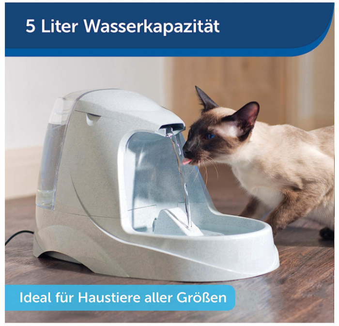 Fântână de apă PetSafe Drinkwell Platinum cu debit reglabil 5L [2]