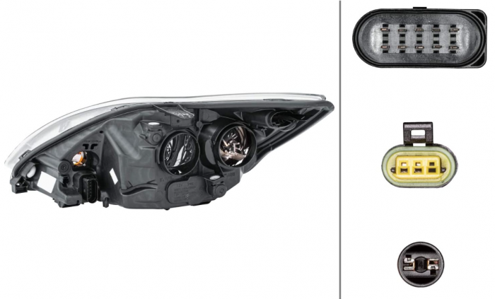 Far dreapta Ford Focus II (DA_, HCP, DP) bi-xenon HELLA 1EL 354 807-061 [2]