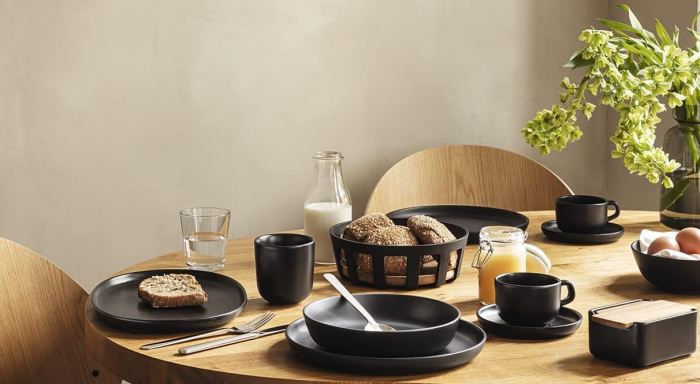 Farfurie din porțelan EVA SOLO Nordic Kitchen 25 cm, negru [9]