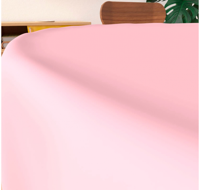 Față de masă Soleil d'ocre, Poliester, Roz, 140 x 140 cm [2]