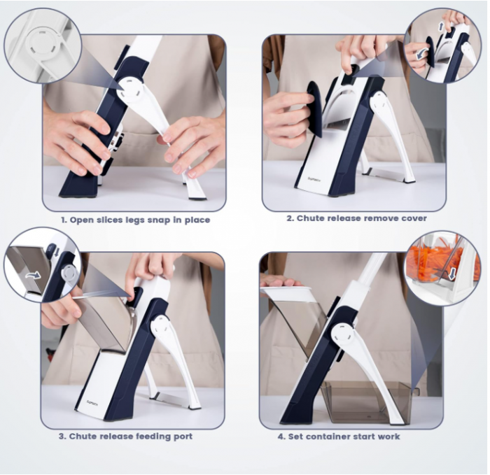 Feliator SUPMAKIN, Mașină de tăiat/tocat/feliat, 1-8 mm [6]