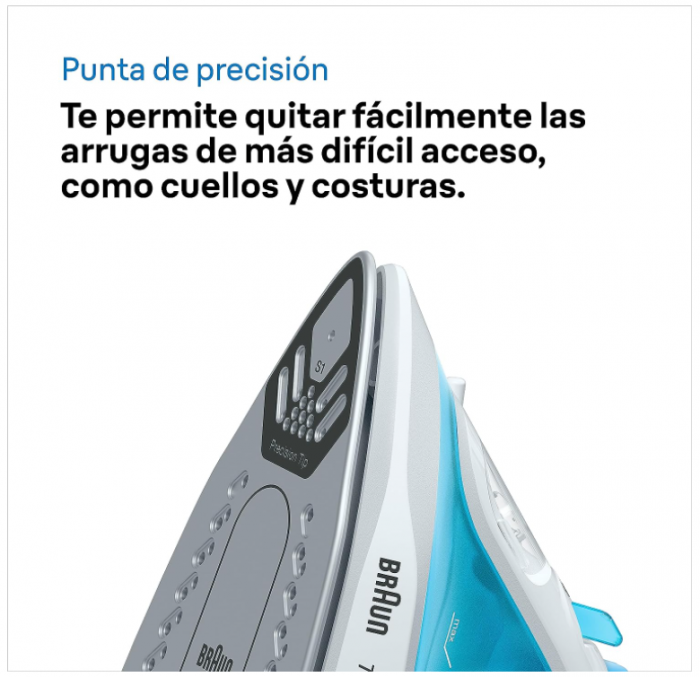 Fier de calcat cu abur Braun Household TexStyle 1 SI 1050BL, 2000 wati, albastru [6]