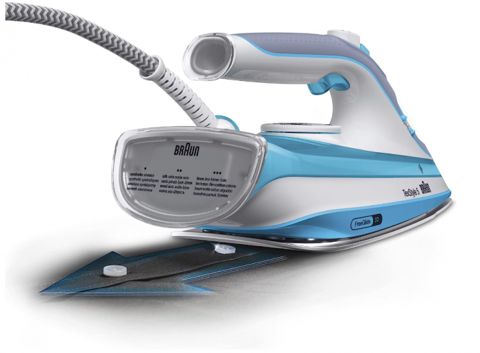Fier de calcat cu abur Braun Household TexStyle 5 SI 5006 BL, talpa Freeglide 3D, 2600 wati, 180 g/min, 330 ml [4]