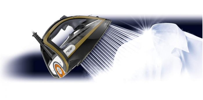 Fier de călcat cu abur Calor, până la 260 g/min aburi, FV9839C0, 350 ml, negru/auriu [5]