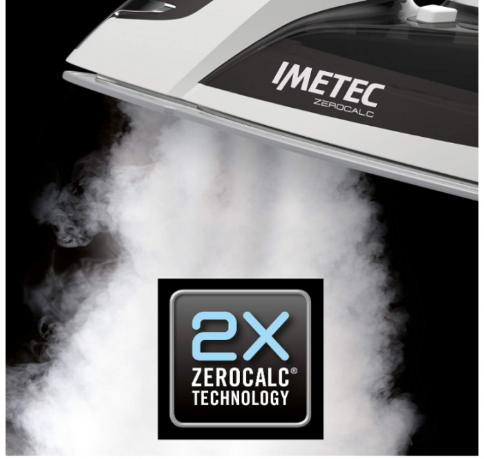 Fier de călcat cu abur Imetec ZeroCalc Z1 2800, anti-calcar, placă ceramică, 2200 W, 130 g jet de abur [8]