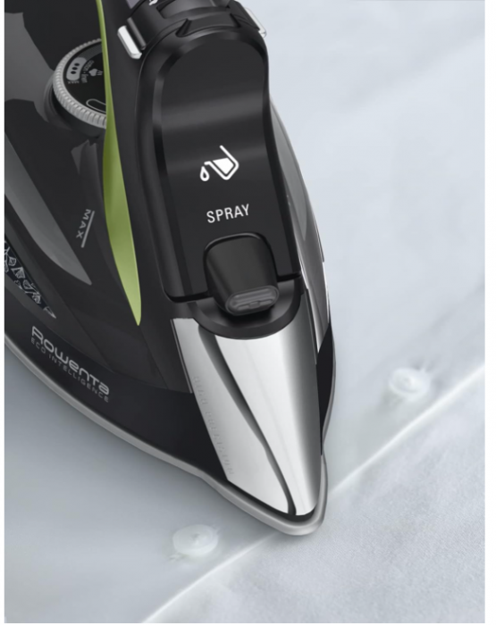 Fier de călcat cu abur Rowenta DW6330D1 Eco Intelligence, 2500 W, 1 litru, negru/verde [10]