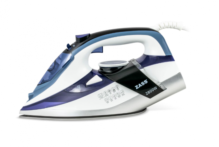 Fier de calcat cu abur Zass A 22, 2800W, Jet de abur 180 g/min, talpa ceramica, rezervor apa 450 ml [2]