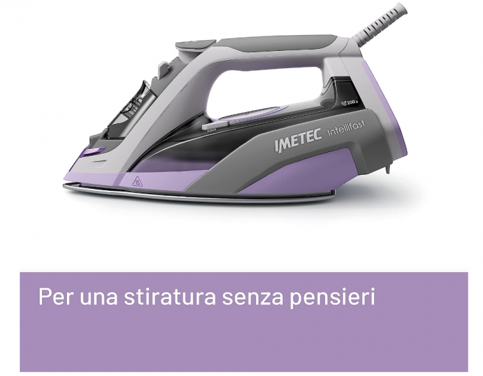 Fier de călcat cu aburi Imetec Intellifast, Tehnologia Intelli System, Talpă Ceramic Diamond, anti-calcar, 2400 W [2]