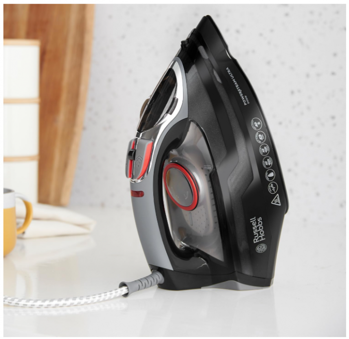 Fier de călcat cu aburi Russell Hobbs, 20630-56, priza UK, 45 g de abur continuu, 3100 W [6]
