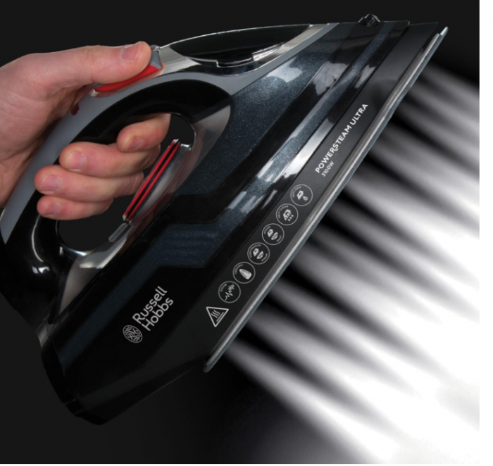Fier de călcat cu aburi Russell Hobbs, 20630-56, priza UK, 45 g de abur continuu, 3100 W [7]