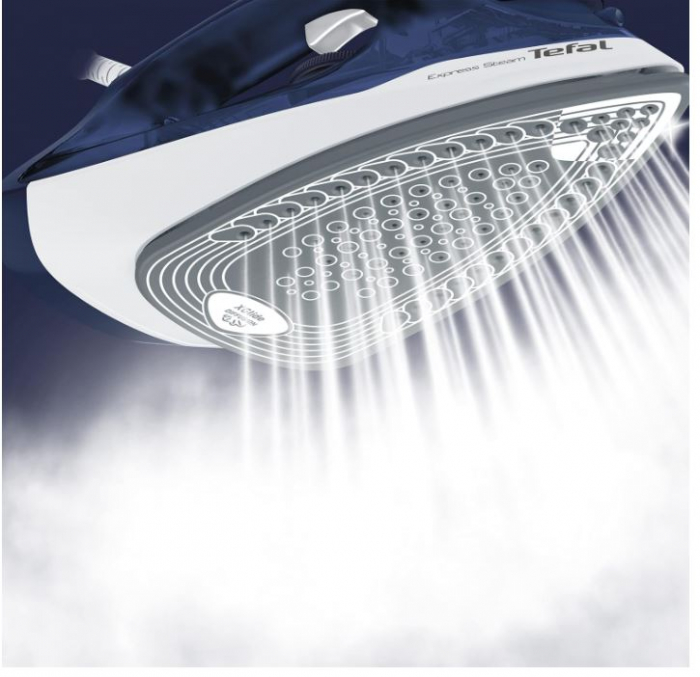 Fier de calcat cu aburi Tefal FV2838 Express, 2400 W, 180 g/min, albastru [7]