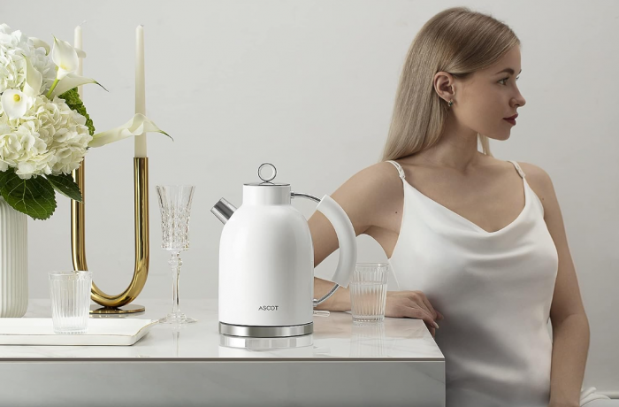 Fierbător apa ASCOT, ceainic electric de 1,6 litri, 2200 w [7]