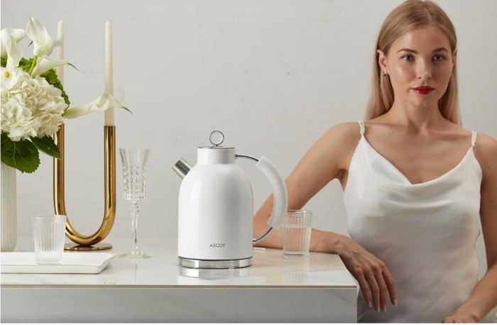 Fierbător apa ASCOT, ceainic electric de 1,6 litri, 2200 w [4]