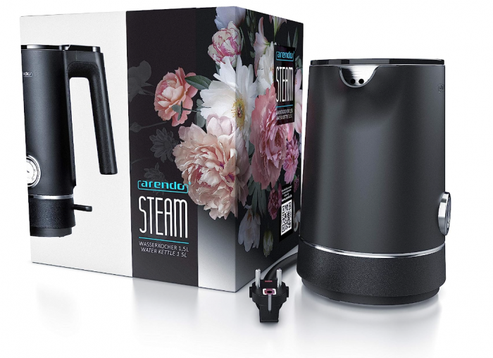 Fierbător Arendo din oțel inoxidabil cu afișare a temperaturii, 1.5 L, filtru de calcar [7]