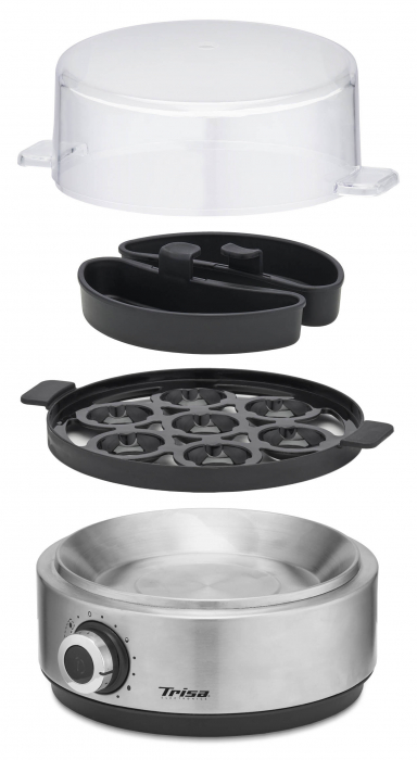 Fierbator electric de oua Trisa Vario Eggs 7390.7512, 400 W, 7 oua, Argintiu [4]