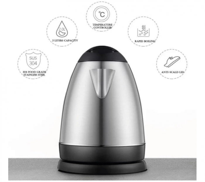 Fierbător electric, 1.8 L, oprire automată, baza rotativa [2]