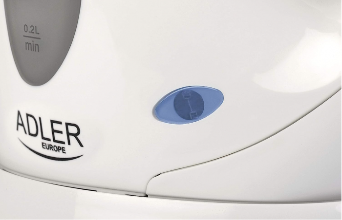 Fierbător electric Adler 02, capacitate de 0.6 litri, putere 760 W, plastic , alb [4]