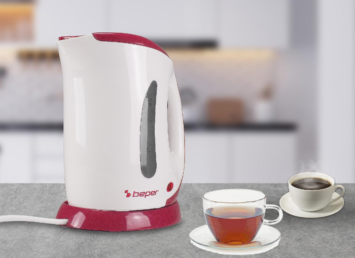 Fierbător electric BEPER BB.050, 1100 W, 1 litru, plastic [4]