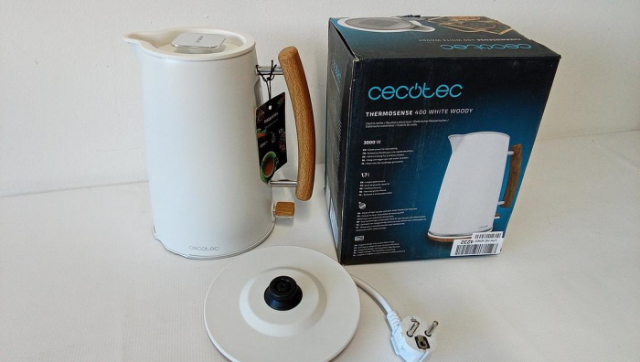Fierbător electric Cecotec ThermoSense 400 White Woody, Capacitate 1.7 L, Putere 3000 W [2]