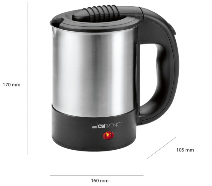 Fierbător electric Clatronic WKR 3624, 0.5 litri, pentru călătorii [7]