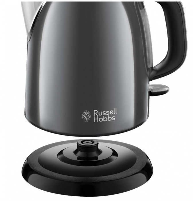 Fierbător electric compact Russell Hobbs, 1L, 2400W, filtru de calcar detașabil și lavabil, oțel inoxidabil, 24993-70 [6]