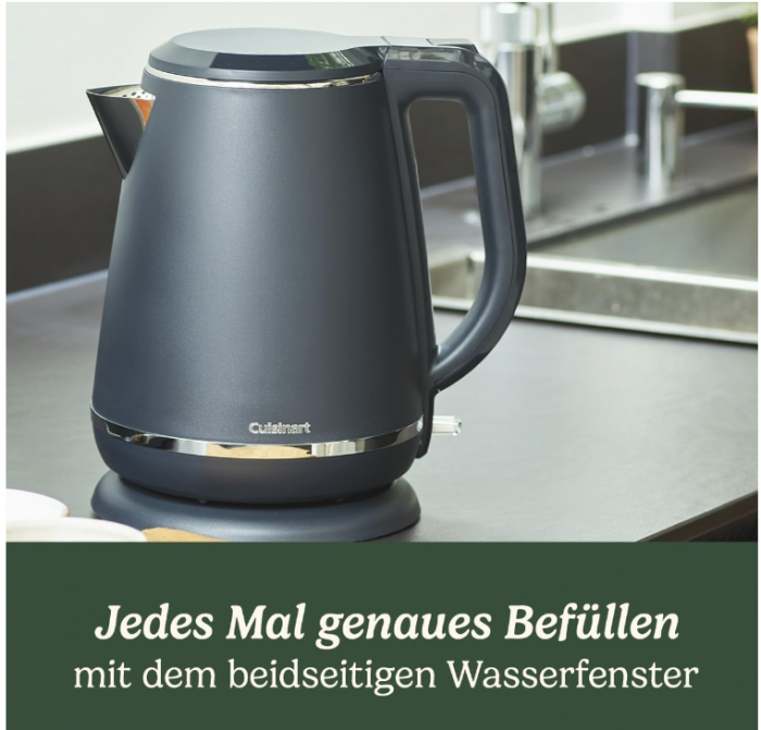 Fierbător electric Cuisinart CJK780E 1,5 L, 3000 W, gri [7]