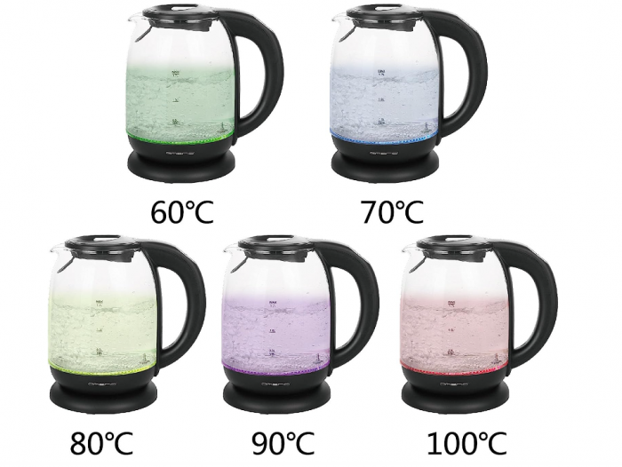 Fierbator electric de sticlă Emerio WK-119255, fără BPA, 1.7 L, 2200 W [5]