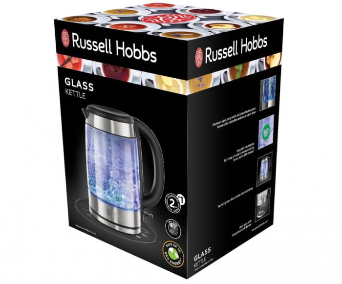 Fierbător electric de sticlă Russell Hobbs, 1.7L, 2200W, 21600-57 [2]