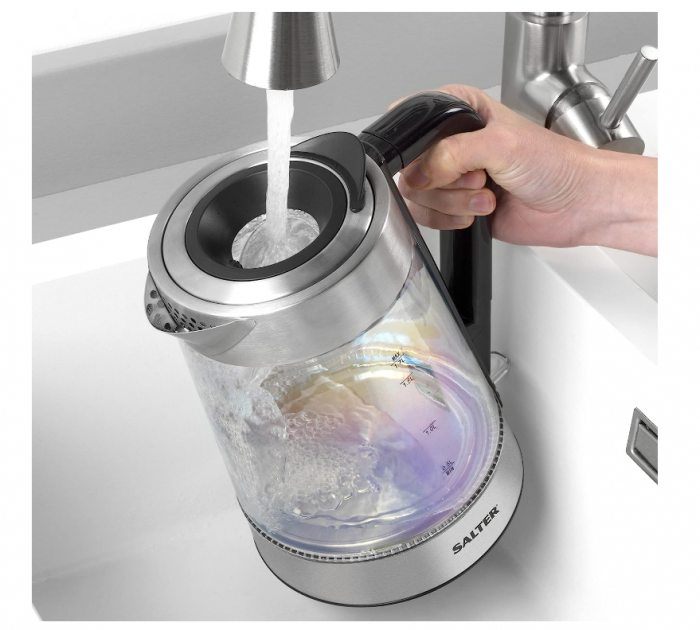 Fierbător electric din sticlă Salter EK5078IR, 1.7L, filtru de calcar, 2200W [8]