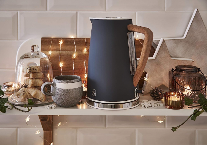 Fierbător electric fără fir ultra rapid Swan Nordic Design modern 1.7L 2200W [10]