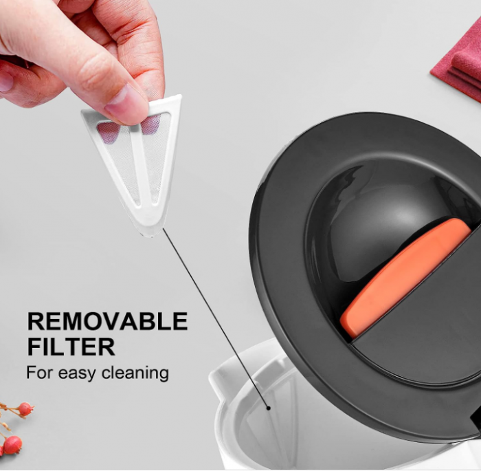 Fierbător electric GRIFEMA 0.8L, 1100W, ceainic de calatorie, fără BPA, alb [7]