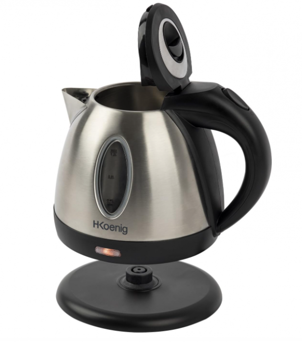 Fierbator electric H.Koenig B012, 1.2L, 1630W, otel inoxidabil [5]