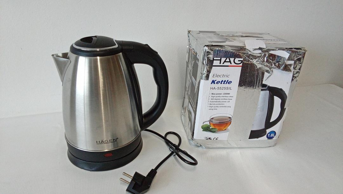 Fierbător electric Hagen, 1.8L, oțel inoxidabil, fără fir, HA5525-SIL [2]