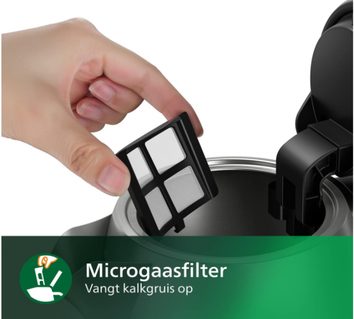 Fierbător electric Philips, Capacitate 1,7 L, oțel inoxidabil, HD9359/90 [5]