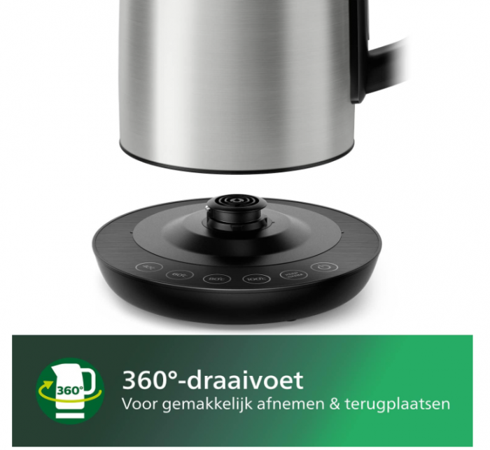 Fierbător electric Philips, Capacitate 1,7 L, oțel inoxidabil, HD9359/90 [3]