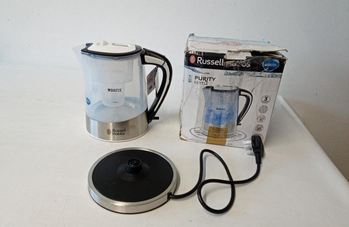 Fierbător electric Russell Hobbs 22851 Brita, 1L, 3000W, transparent [2]