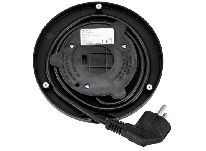 Fierbător portabil din oțel inoxidabil Amazon Basics, 1.7 L, argintiu [4]