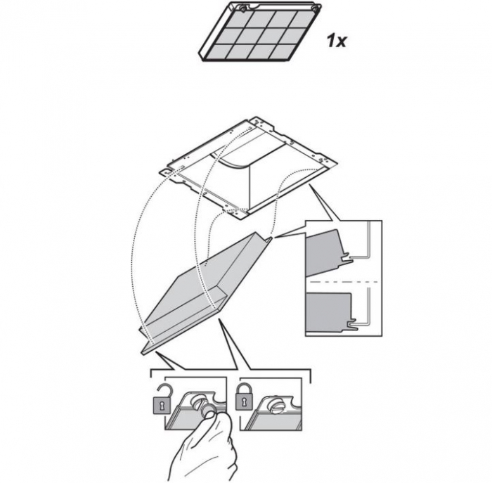 Filtru de carbon pentru hota, ELECTROLUX 9029800456 [4]