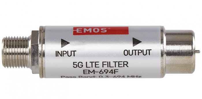 Filtru de blocare EMOS LTE/4G/5G, până la 694MHz, conector F [2]