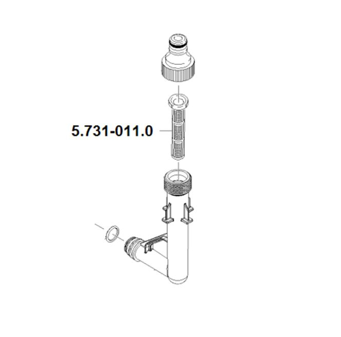 Filtru apa pentru aparat de spalat cu presiune KARCHER 5.731-011.0, pentru K5 – K7 [3]