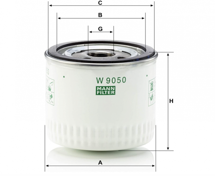 Filtru ulei MANN-FILTER W 9050 [2]