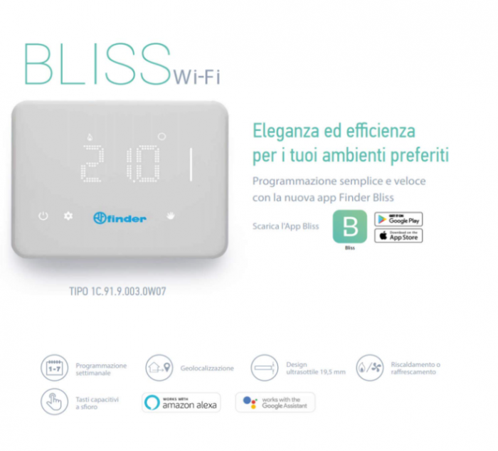 Finder Crono termostat BLISS WIFI cu comanda de la distanta din telefon [5]