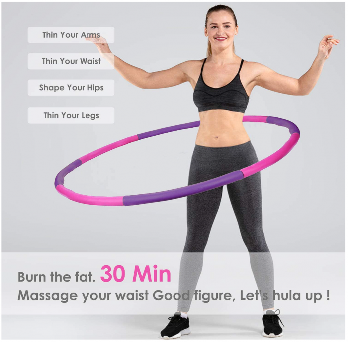 Fitness Ring (Hula Hoop) pentru fitness - Roz [4]