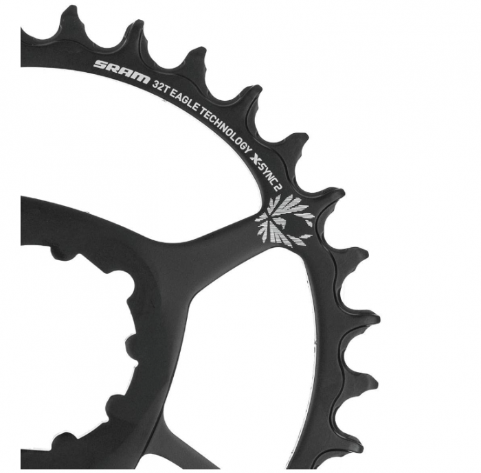 Foaie angrenaj bicicleta SRAM X-Sync 2, unisex, cu montare directă din oțel, 3 mm, offset Boost Eagle, negru, 34t [2]