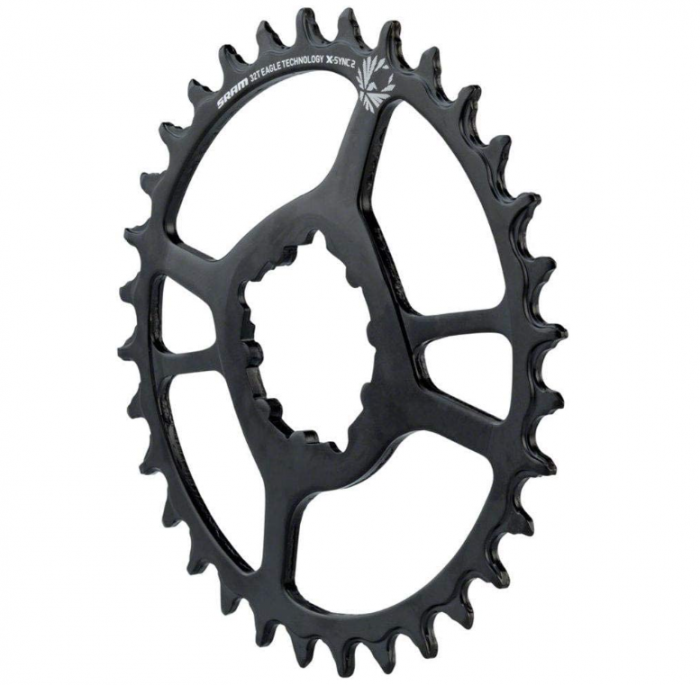 Foaie angrenaj bicicleta SRAM X-Sync 2, unisex, cu montare directă din oțel, 3 mm, offset Boost Eagle, negru, 34t [3]
