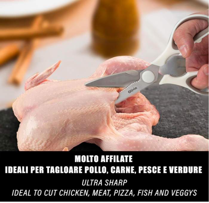 Foarfeca de Bucătărie Multifuncționala IPEA din Oțel, Echipată cu Deschizător de Sticle [9]