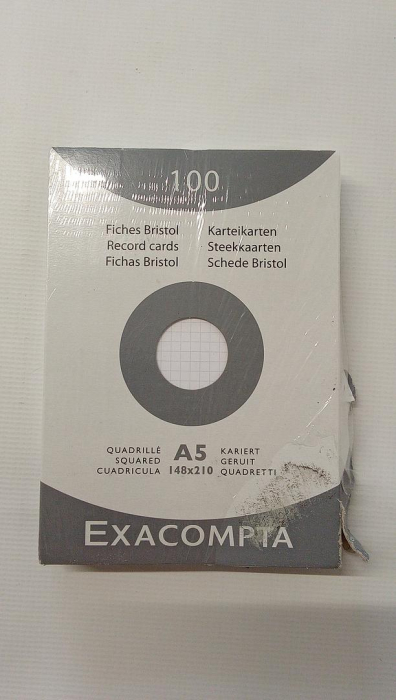 Foi pentru notite Exacompta 13208E, Pachet de 100, Dimensiune A5, Alb [2]