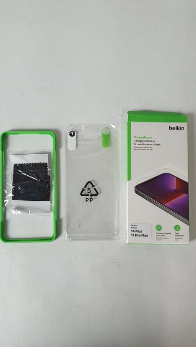 Folie de protectie ecran Belkin pentru iPhone 14 Plus, iPhone 13 Pro Max, duritate 9H [2]