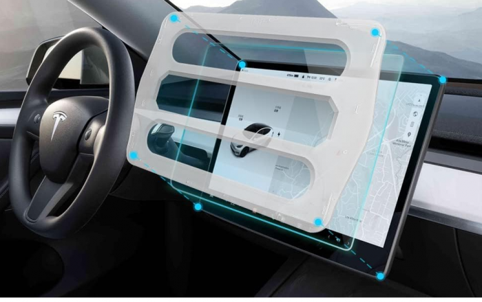 Folie de protectie pentru ecran pentru Tesla Model 3 / Y din sticlă securizată [10]