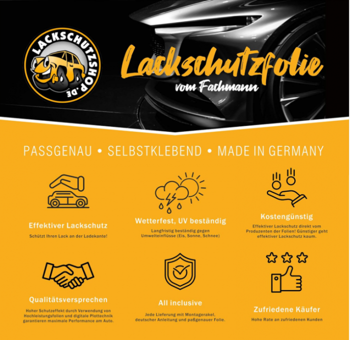 Folie de protectie vopsea Lackschutzshop pentru VW T6.1 din 2019, autoadeziva transparenta [5]